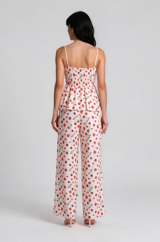 Co-ord Top-Pants Hearts Fruits 