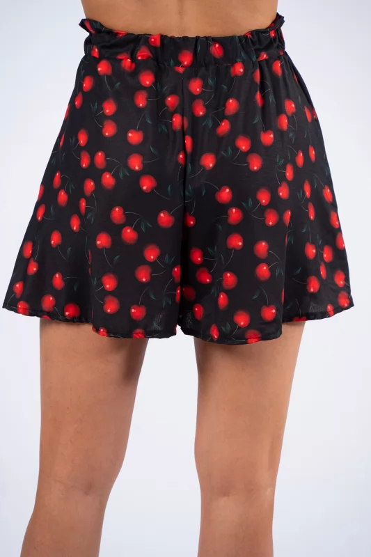 Set Top-Shorts Cherry Black