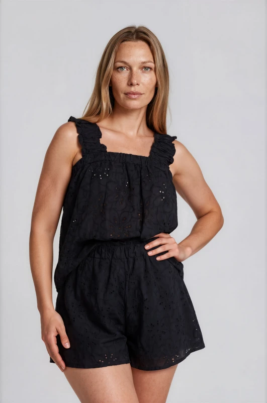 Co-ord Top-Shorts Cotton Kipour 