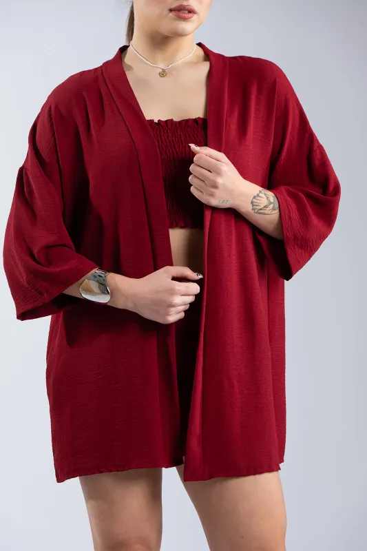 Set Triple Shorts-Top-Kimono