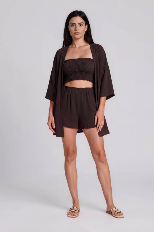 Set Triple Shorts-Top-Kimono