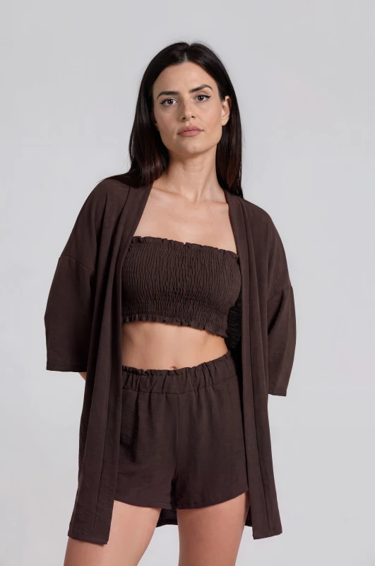 Set Triple Shorts-Top-Kimono