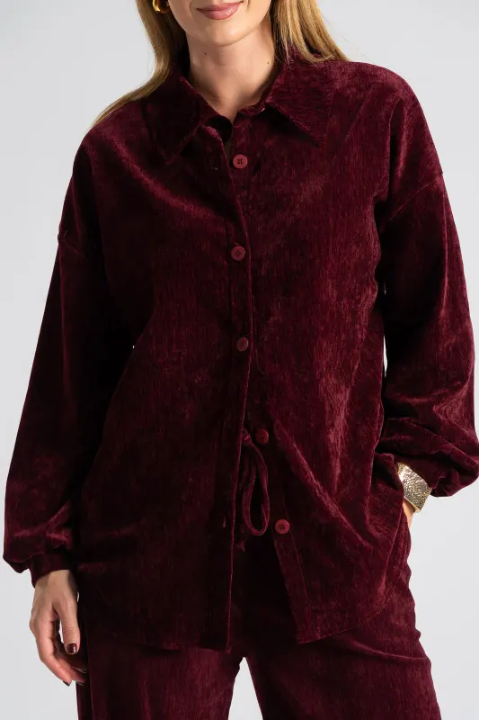 Σετ Velvet Πουκάμισο-Παντελόνι