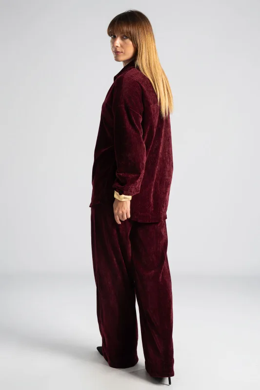 Σετ Velvet Πουκάμισο-Παντελόνι