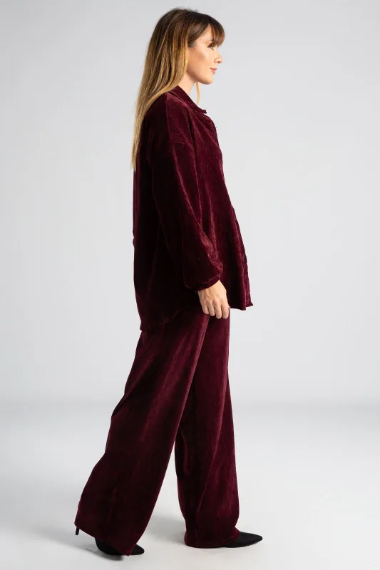 Σετ Velvet Πουκάμισο-Παντελόνι