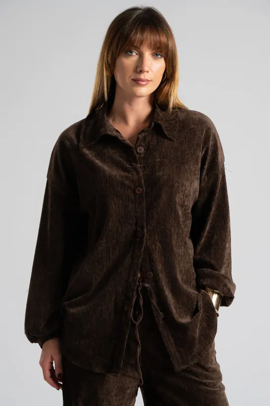 Σετ Velvet Πουκάμισο-Παντελόνι