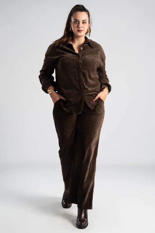 Σετ Velvet Πουκάμισο-Παντελόνι