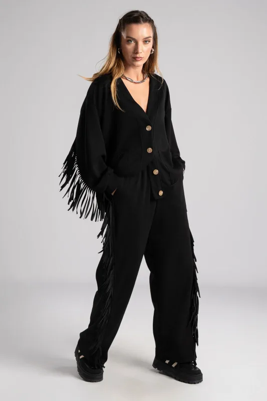 Set Cardigan-Pants Frindges