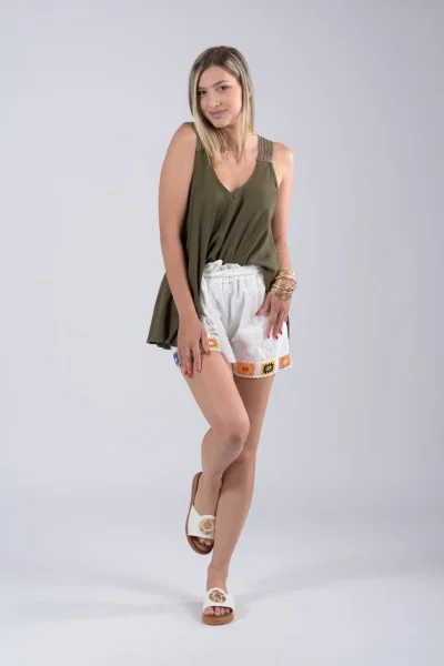 Shorts Kippur Boho White