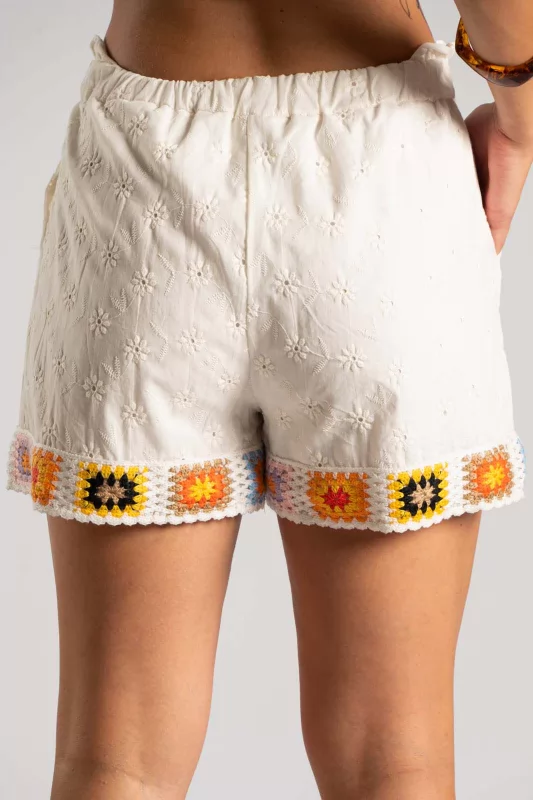 Shorts Κιπούρ Boho Paperbag