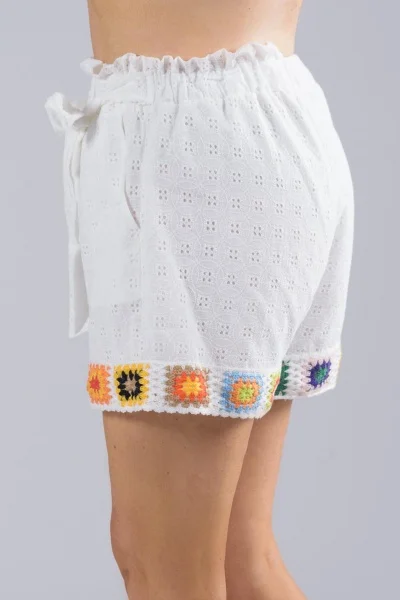 Shorts Kippur Boho Paperbag White