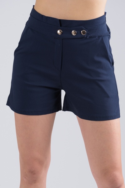 Shorts Λάστιχο Κουμπιά Navy Blue
