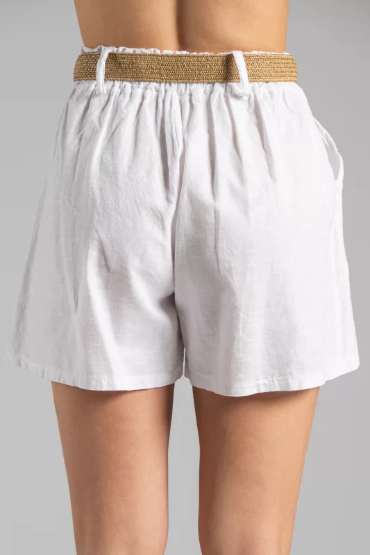 Shorts Linen Belt Linen 