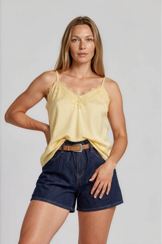 Shorts Τζιν Δερματίνη Ζώνη