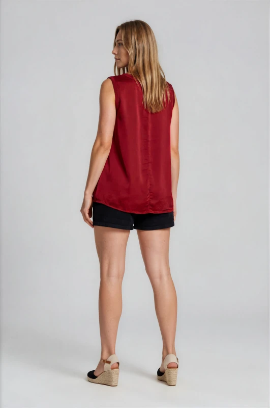 Shorts Τζιν Δερματίνη Ζώνη