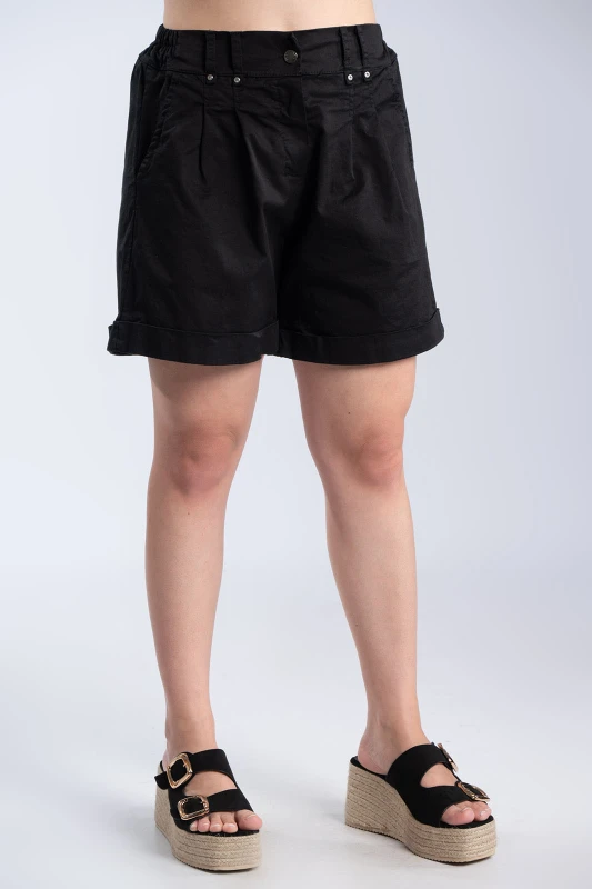 Shorts Cotton With Lapel