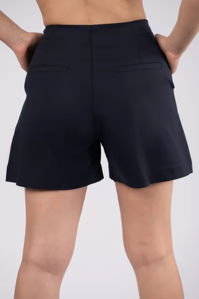 Shorts Gold Buttons Navy Blue