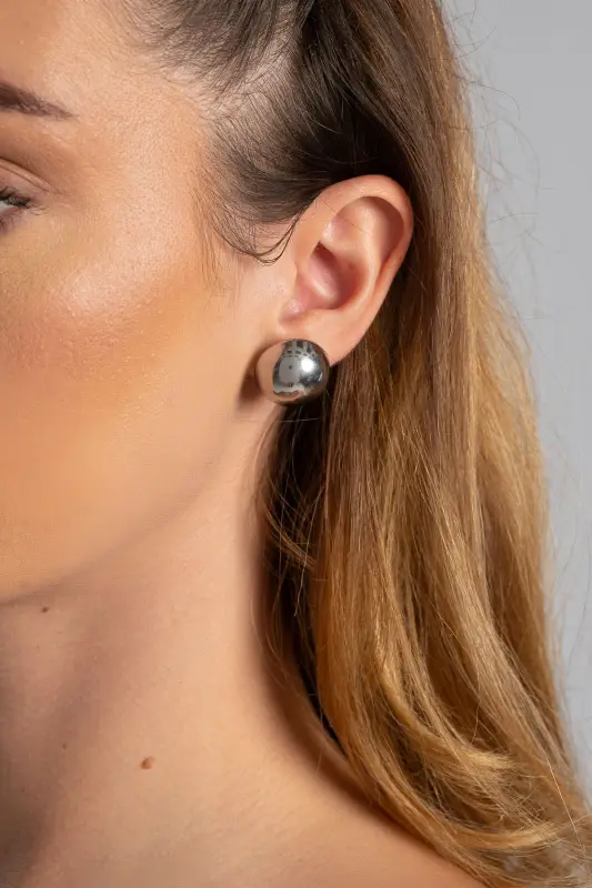 Σκουλαρίκια Ατσάλινα Καμπύλη