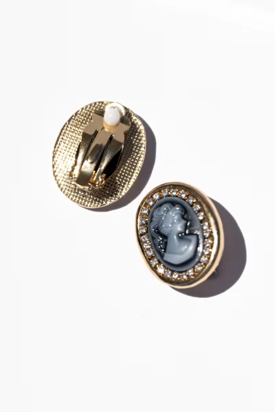 Earrings Cameo Gold