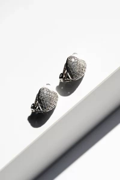 Earrings Heart Silver