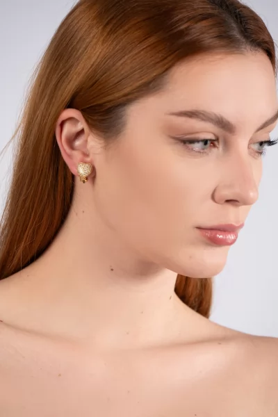 Heart Earrings Gold Earrings