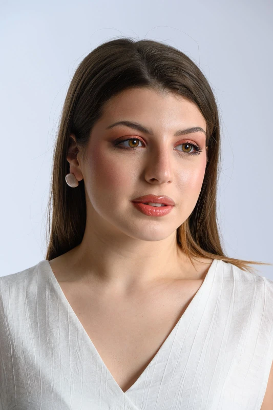 Marble-Look Stud Earrings  
