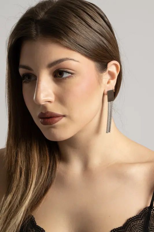 Σκουλαρίκια Κρεμαστά Μεταλλικά Στοιχεία