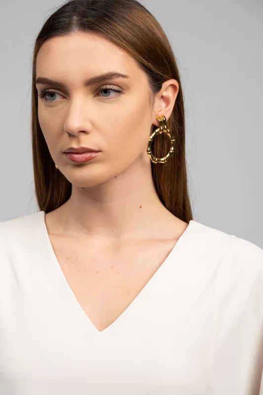 Earrings Pendant Hoops
