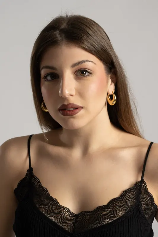 Σκουλαρίκια Οβάλ Κρεμαστά