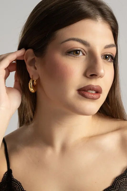 Σκουλαρίκια Οβάλ Κρεμαστά