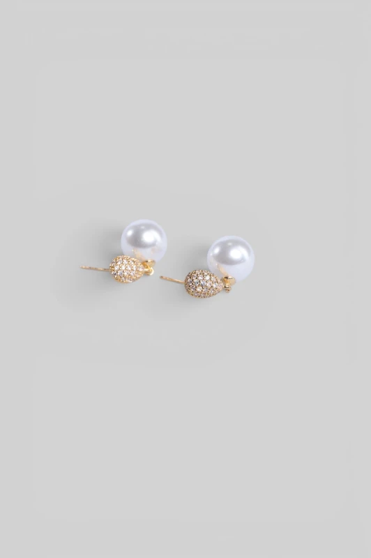Thalia Pearl Rhinestone Earrings