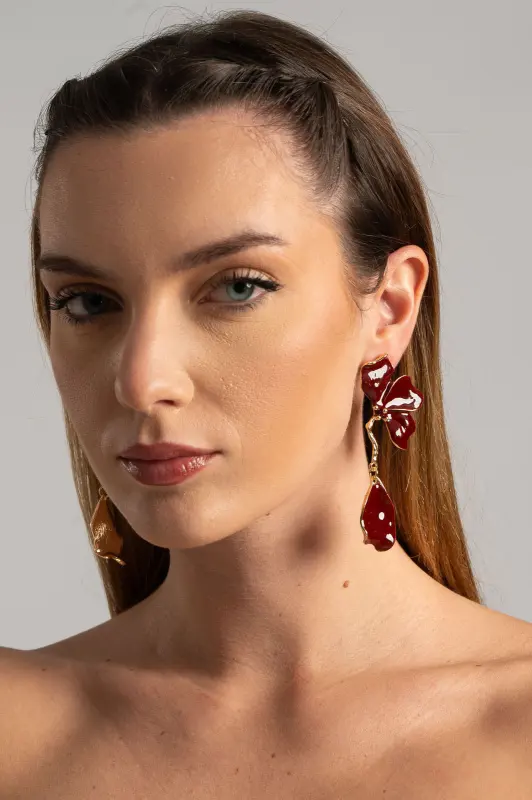 Σκουλαρίκια Petals Κρεμαστρά