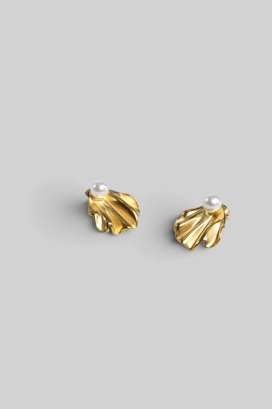 Earrings Shell Pearl 