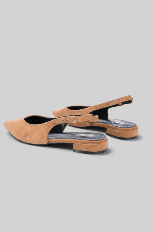 Slingback Ballet Suede Flat