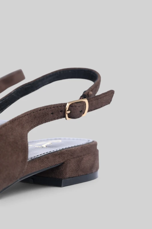 Slingback Ballet Suede Flat