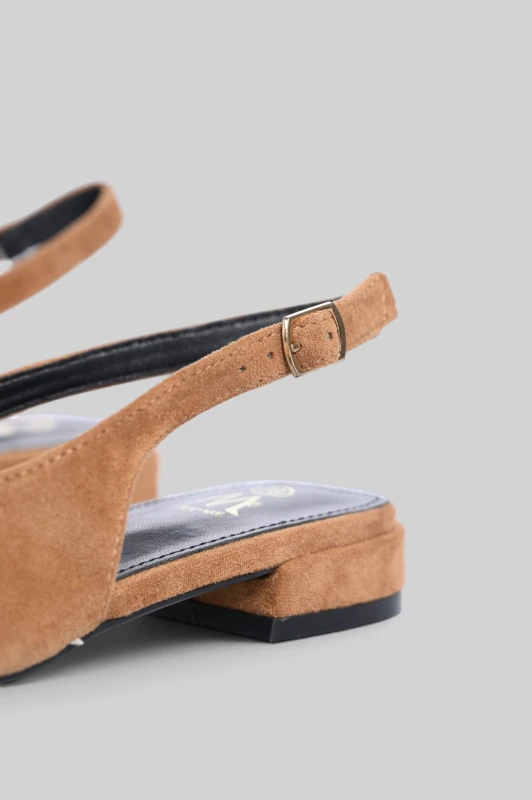 Slingback Ballet Suede Flat