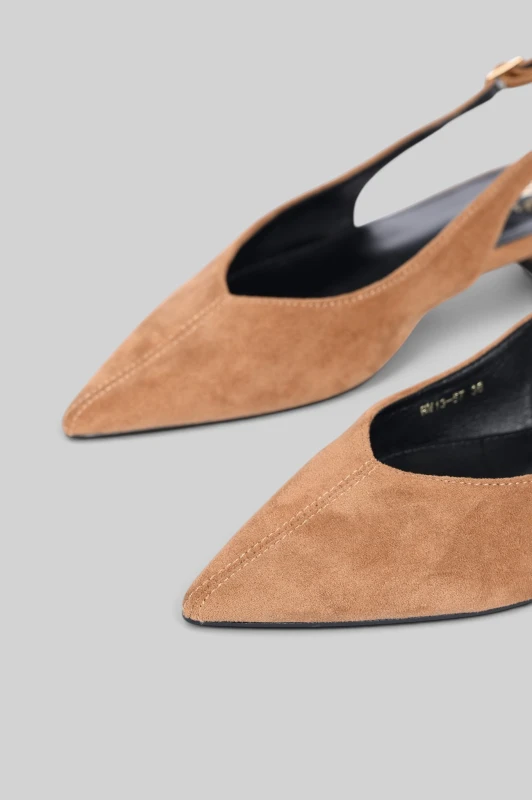 Slingback Ballet Suede Flat