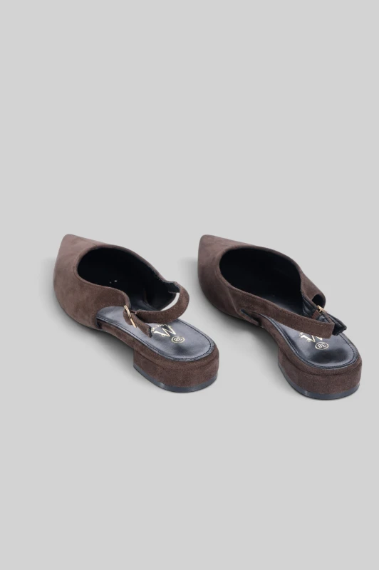Slingback Ballet Suede Flat