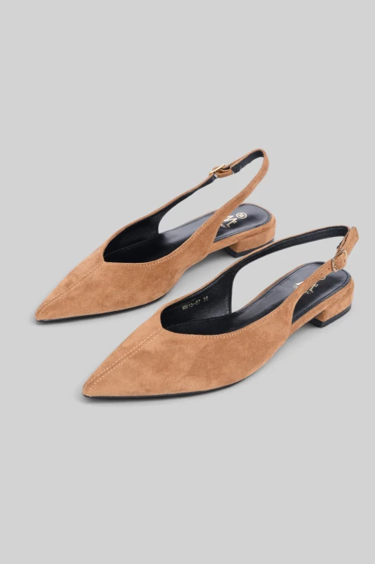 Slingback Ballet Suede Flat