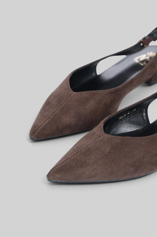 Slingback Ballet Suede Flat