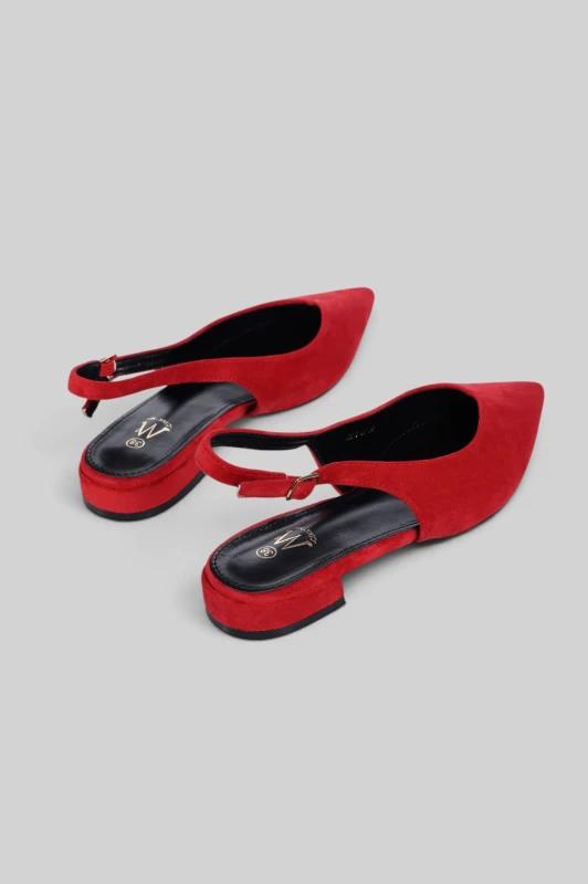 Slingback Ballet Suede Flat