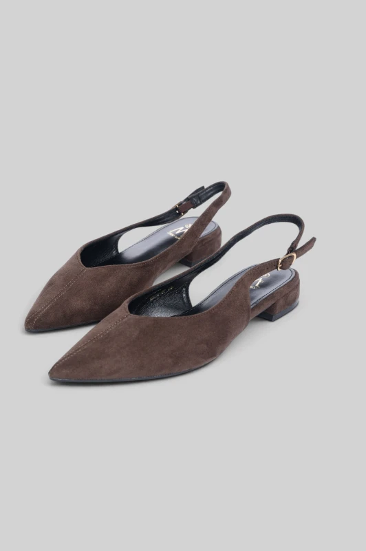 Slingback Ballet Suede Flat