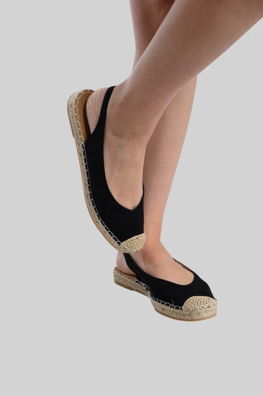 Slingback Εσπαντρίγιες Σουέτ