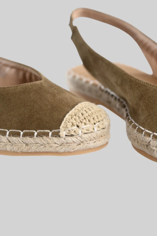Slingback Εσπαντρίγιες Σουέτ