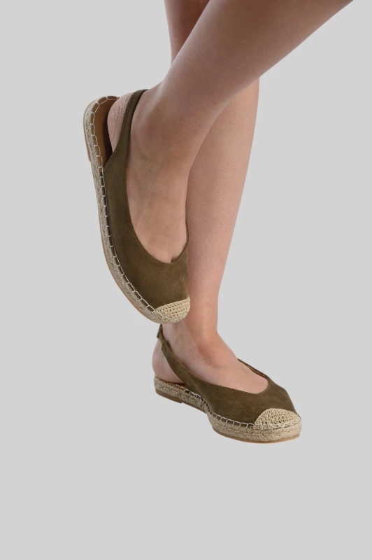 Slingback Εσπαντρίγιες Σουέτ