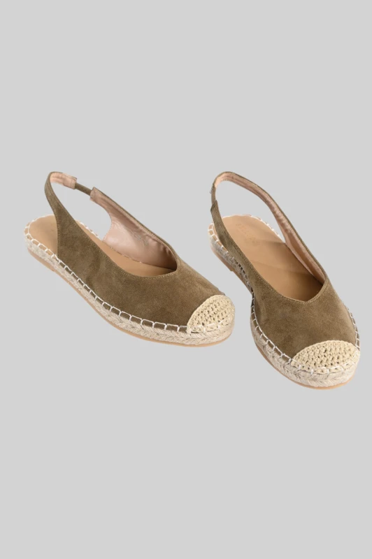 Slingback Εσπαντρίγιες Σουέτ