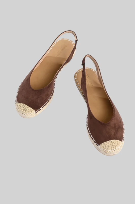 Slingback Εσπαντρίγιες Σουέτ