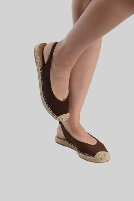 Slingback Εσπαντρίγιες Σουέτ