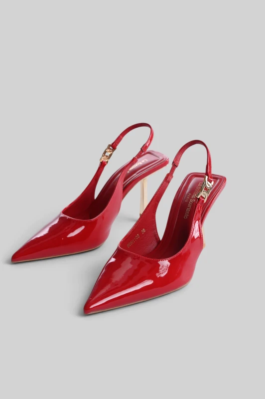 Slingback Pumps Patent Leather 