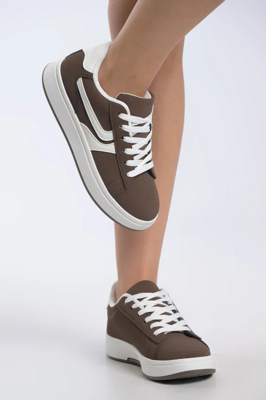 Sneakers Casual Δίχρωμα Δερματίνη